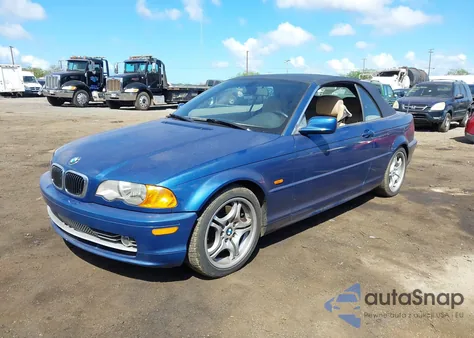 2001 BMW 330Ci z USA, uszkodzony, nr VIN WBABS53451EV85982